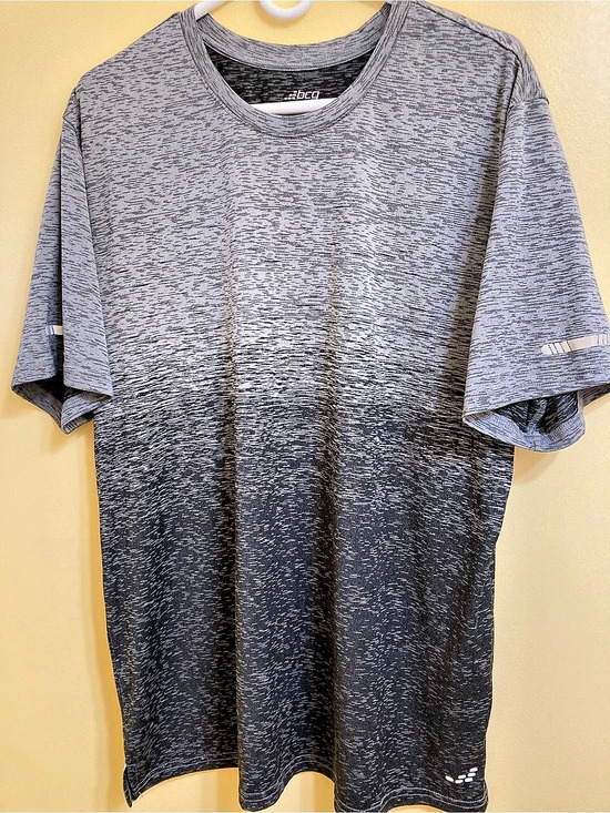 bcg Other - bcg Men's Run Ombre Running T-Shirt Gray & Black XL